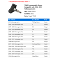 thumbnail image 2 of TPMS Programmable Sensor - Compatible with 2006 - 2010 Volkswagen Jetta 2007 2008 2009, 2 of 2