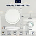 thumbnail image 6 of MW Lighting 7 Inch Dimmable LED Ceiling Light with Night Light, 12W, 700 LM, 2700K-5000K 5CCT Flush Mount Lighting Fixtures for Bedroom,Hallway,White, 6 of 12