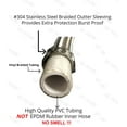 thumbnail image 3 of EZ-Fluid 12" x 3/8" Female Compression X 3/8" Female Comp. Stainless Steel Braided Faucet Connector Line,Dishwasher Supply Line,Faucet Extension Supply Hose Connector Lines,Fits 3/8"Comp Male(1), 3 of 4