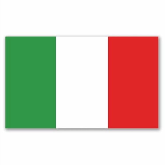 Magnet Me Up Italian Flag Car Magnet, 3x5" Italy Magnetic Decal, Weatherproof