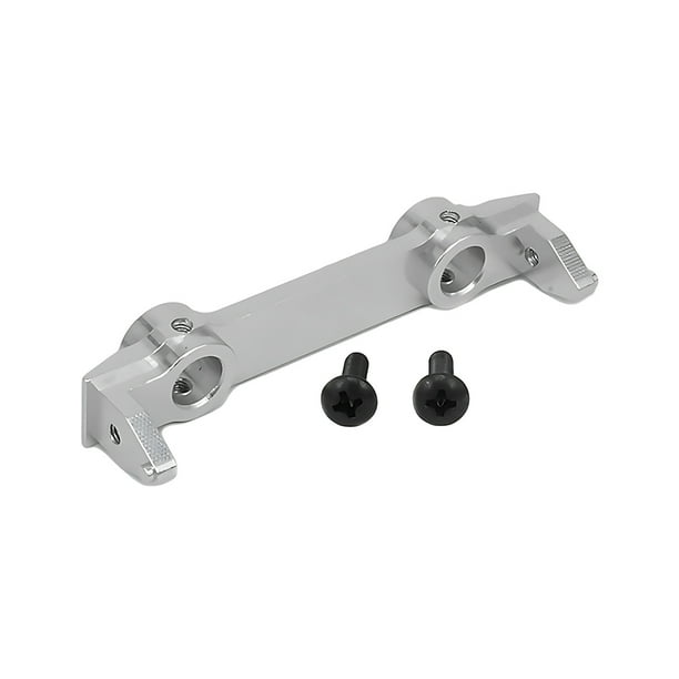 Soporte de parachoques Bewildely Axial 1/10 SCX10 Aleación de aluminio Plata