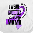 thumbnail image 4 of Inktastic I Wear Purple for My Mama Lupus Awareness Boys or Girls Baby Bib, 4 of 4