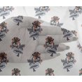 thumbnail image 4 of oneOone Viscose Chiffon Fabric Leaves & Floral Block Print Sewing Fabric BTY 42 Inch Wide, 4 of 4