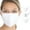 White (3 Packs), variant on Fashion Washable Soft Cotton Adults Unisex One Size Face Covering Mask - White (Single)