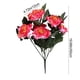 thumbnail image 3 of Ramo de peonías artificiales 7 cabezas | Flores de plástico con purpurina realistas | 50 cm Multicolor Rosa Fuerte Rojo Amarillo Púrpura Blanco | Impermeable a prueba de sol para porche, jardín y, 3 of 6