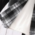 thumbnail image 6 of XEGLSBU Boy Outfits Fall Toddler Boys Girls Long Sleeve Patchwork Plaid Prints T Shirt Hooded Tops Pants Outfits d-Black Size 3-4 Years, 6 of 7