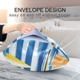 thumbnail image 4 of Yayeee Pillowcase King Size Set of 2 Satin Wrinkle Resistant Pillow Case, Green Sailboats, 4 of 7