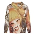 thumbnail image 5 of Himiko Toga Jacket Casual Oversized Hoodie Stylish Zipper Hooded Sweatshirt Warm Loose Outerwear 2XL, 5 of 8