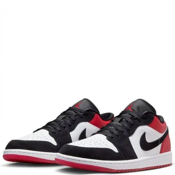 N I-K-E A i r-Jor-dan 1 Low Black Toe White Black Red Men's Shoes brand new IB8971-106