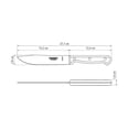 thumbnail image 3 of Cuchillo de Cocina Tramontina Ultracorte 6 Pulgadas Negro, 3 of 4
