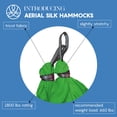 thumbnail image 3 of Aum Active Aerial Silk Yoga Hammock & Swing for Home, Inversion Exercises, Starter Kit for All Levels - Durable with Extension Straps, Carabiners, and Pose Guide, 3 of 4