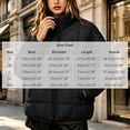 thumbnail image 3 of Mifsaly Quilted Puffer Jacket for Women Stand Collar Zip Up Long Sleeve Oversized Lightweight Winter Coat Fall Cold Weather Casual Warm Outerwear with Pockets Black,S, 3 of 8