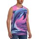 thumbnail image 2 of Balery Hawaiian Beach Dolphin Camisetas sin mangas para hombre, absorbe la humedad y protege contra el mal olor.-XX-Large, 2 of 7
