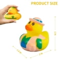 thumbnail image 3 of GLUAAE 20Pcs Assorted Rubber Ducks - Mini Floatable Bath Toys for Kids, Non-Toxic Baby Pool Party Favors, Halloween & Easter Gifts, Random Color Duckies for Toddlers (Bathtub, Party Decor), 3 of 9