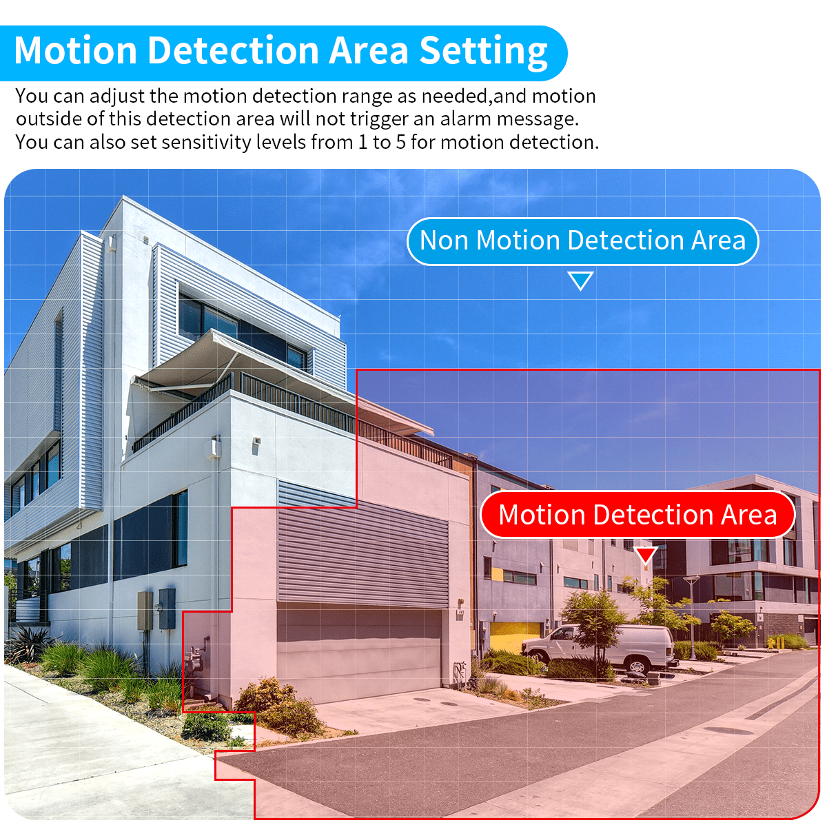 OOSSXX Dual Antennas Wireless Security Camera System, 4 Wireless Cameras for Outdoors with 2TB Hard Drive with AI Human Detected