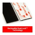 thumbnail image 3 of Scotch Extreme Fasteners, Black, Plastic, 1 in x 3 in, 2 Sets, RF6731, Holds 10 lbs, 3 of 14