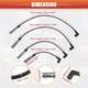 thumbnail image 3 of Cables de Bujía de Bobina de Encendido Unique Bargains 7mm para Volkswagen Beetle Golf Jetta L4 No.06A905430H/06A905430J - Paquete de 4, 3 of 7
