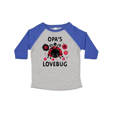 

Inktastic Valentine s Day Opa s Lovebug Gift Toddler Boy or Toddler Girl T-Shirt