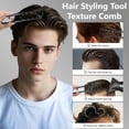 thumbnail image 2 of Texture Comb 2 Pieces, Texturizing Comb for Men, Comb Set, 2-in-1 Folding Comb, Wide Tooth Comb, Curly Hair Comb, Black Men's Hair Comb for Daily and Professional Styling, 2 of 6