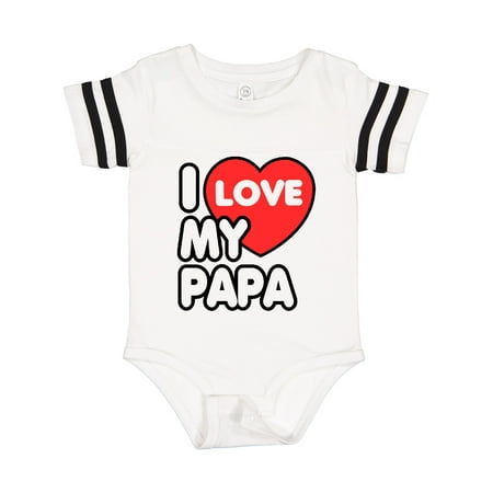

Inktastic I Love My Papa Gift Baby Boy or Baby Girl Bodysuit