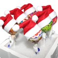thumbnail image 4 of Bolsa de soporte para cubiertos de Navidad, tenedor, cuchillo, bolsillo, Mini piruleta, sombreros de Santa Claus, gorra de Lollypop, Decoración de mesa de Navidad, Año Nuevo, 10 piezas, 4 of 4