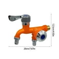 thumbnail image 4 of 4-Inch Dual-Outlet Plastic Faucet Splitter for Washing Machine Quick Install Wall-Mount Cold Water Tap, 4 of 7