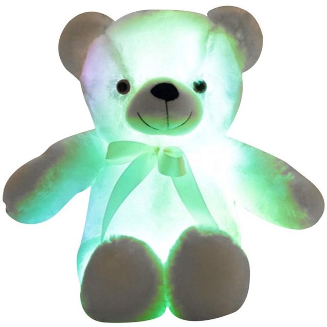 Oso de peluche LED, juguete de peluche, juguetes coloridos y luminosos para niños y adultos, regalo de cumpleaños Adepaton LKX-0439-4