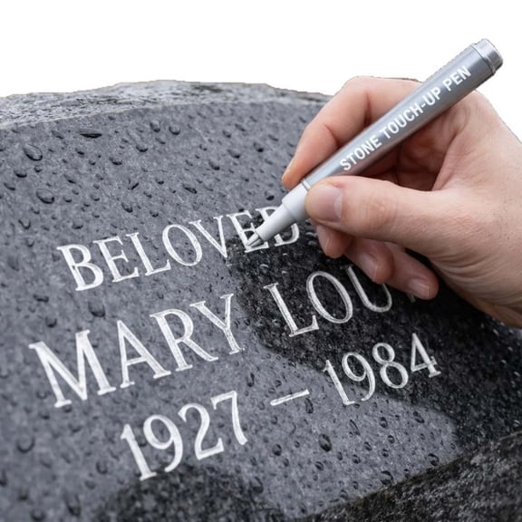 Bomd Golden Tombstone Marker Pen, Waterproof Stone Touch-up Pen for Restoring Faded Grave Inscriptions, Oil-Based Tombstone Repair Paint Marker Pens, Weather-Resistant, Strong Coverage