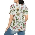 thumbnail image 4 of Raeneomay Oversized T Shirts Tunic Tops Fashionable Women's Casual Short Sleeved Loose Round Neck Printed Top, 4 of 6