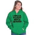 thumbnail image 3 of Speak Fluent Movie Quotes Classic Zip Up Hoodie Men's Women's Brisco Brands 5X, 3 of 6