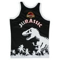thumbnail image 2 of Jurassic Park The Lost World Men's Headgear Classics Embroider Basketball Jersey (X-Large, Black/White), 2 of 2