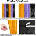 thumbnail image 5 of WarmHaven 8 Pack Halloween Decorations Indoor, 3.28 FT x 7.05 FT Party Streamer, Orange Purple Black Streamer Backdrop Fringe Curtains Foil Tinsel, Halloween Party Supplies Hanging Halloween Decor, 5 of 14