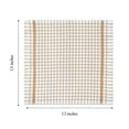 thumbnail image 3 of Arkwright Classic Checkered Dishcloth 8-Pack, Cotton Kitchen Dish Cloths, 13x13 in., Tan and White Check Pattern, 3 of 5
