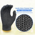 thumbnail image 2 of Guantes de trabajo Evridwear, forro de algodón, tejido con hilo para barbacoa, 10 pares, 2 of 9