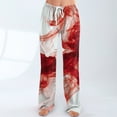 thumbnail image 6 of Trgacdwlo Halloween Pajama Pants Women Funny Ghost Wide Leg Women's Sleep Pants Elastic Waist Fall Winter Women's Pajama Bottoms, 6 of 6