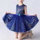 thumbnail image 5 of Odeerbi 4-15 Años Niñas Lentejuelas Brillante Vestido de Tulón Lindo Sin Mangas Cintura Arco Vestido de Tanque de Línea Para La Boda de La Fiesta de Cumpleaños, 5 of 8