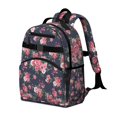 thumbnail image 2 of Lightweight Floral School Backpack, Waterproof, Multi-Layer Storage, Buckle Closure, Great Birthday or Travel Present, 2 of 6