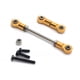 thumbnail image 2 of Ounissouiy 1/28 RC Car Servo Link Rod Juego de varillas de conexión de dirección Suministros Azul Kits de construcción modelo Oro, 2 of 6