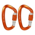 thumbnail image 3 of 4x Mosquetón con Cierre automático Cola Mosquetón Negro para Camping Trekking Clips de mosquetón de escalada, 3 of 8