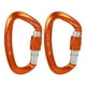 thumbnail image 2 of 2 pinzas de mosquetón de bloqueo para en roca, mosquetones resistentes de 25KN (5620 s) con certificación CE para rapel, columpio, , naranja DYNWAVEMX Clips de mosquetón de escalada, 2 of 6