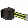 Lavi Industries 50-3016U-WB-18-BN Quick Mount Safety Barricade, 18 ft. Retractable Belt Extension - Wrinkle Black