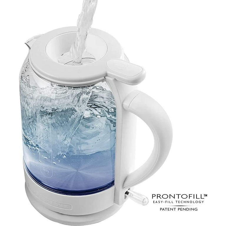 Ovente Electric Glass Kettle - 1.5 Liters - White