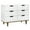 White and Walnut, variant on DaVinci Double 6-Drawer Child Dresser, Pine Walnut