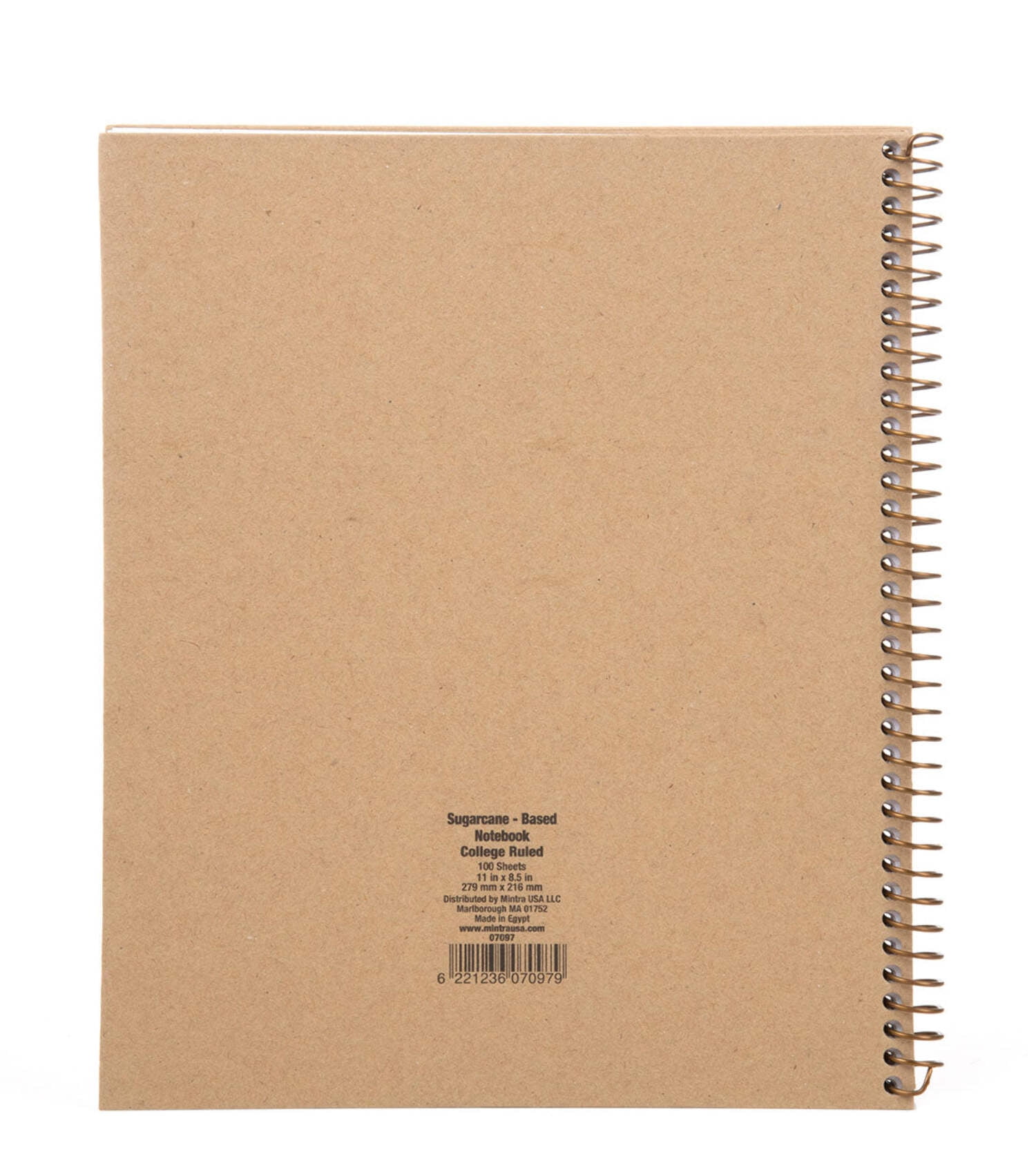 100% Recycled Kraft Letter Notebook (3 Pack) - Plain - 8.5in x 11in (07097)