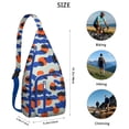 thumbnail image 2 of Designer Sling Backpack - High Fashion Artistic Pattern Shoulder Bag, Lightweight for Travel & Shopping, 2 of 4