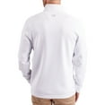 thumbnail image 2 of Men's-Cutter & Buck  White ECU Pirates DryTec Traverse Stretch Eco Tri-Blend Quarter-Zip Pullover, 2 of 2