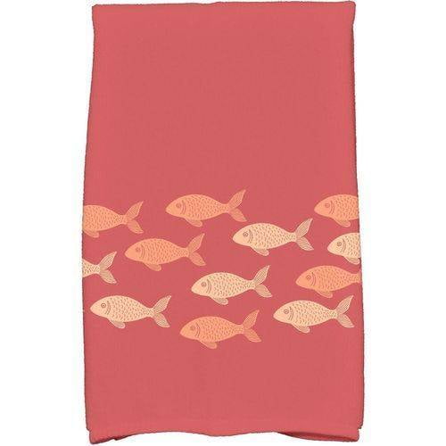 Simply Daisy 18" x 30" Fish Line Animal Print Kitchen Towel