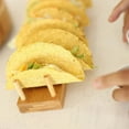 thumbnail image 4 of Bamboo Wooden Taco Holder Taco Display Stand Burrito Tortilla Plate Tray Food Holder Potato Chips Corn Roll Rack Burritos Rack, 4 of 6