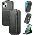 thumbnail image 1 of Zipper Wallet Vertical Flip Leather Phone Case, For Iphone 15 Pro Max, For, iPhone 13 Pro Max, 1 of 9