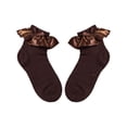 thumbnail image 3 of Inevnen Baby Girls Vintage Ankel Lace Socks Toddler Ruffles Casual Dress Socks, 3 of 8